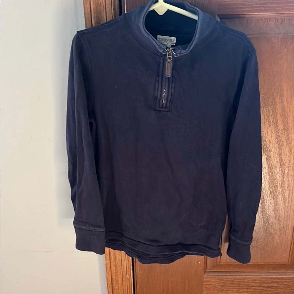 Crewcuts Kids Navy Blue Quarter-Zip Sweater